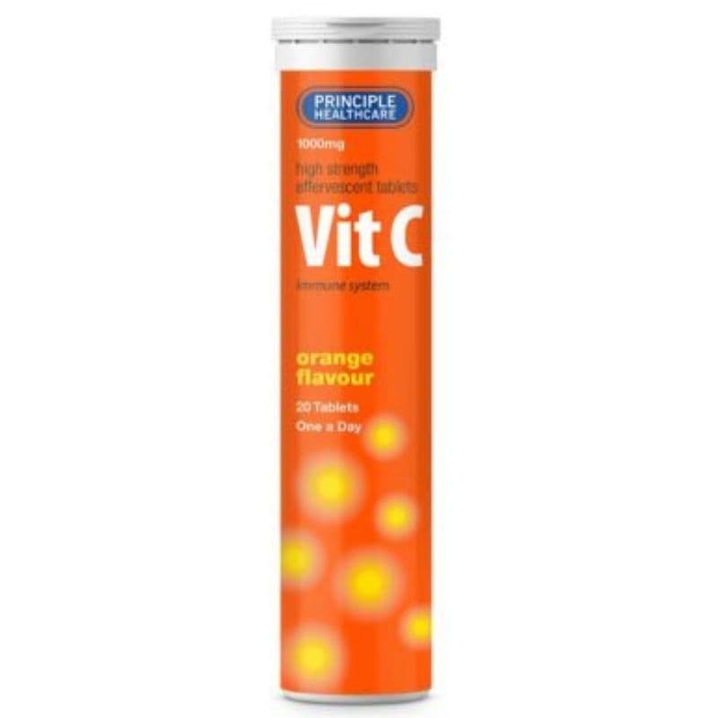 PRINCIPLE Vitamin C 1000mg Effervescent Tablets - 20 Pieces