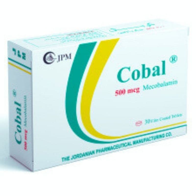 COBAL Mecobalamin Vitamin B12 500mcg - 30 Tablets