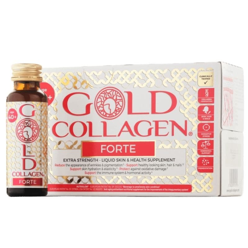 GOLD COLLAGEN Forte Drinking Liquid - 50ml x 10 Vials