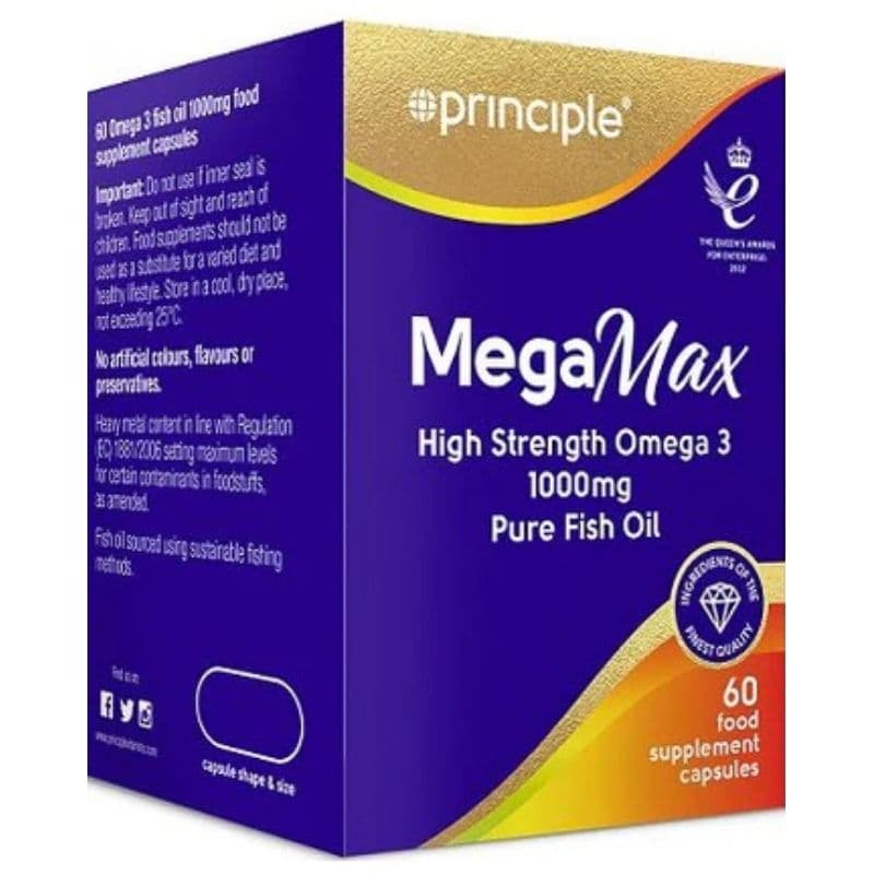 PRINCIPLE Mega Max Omega 3 1000mg - 60 Capsules