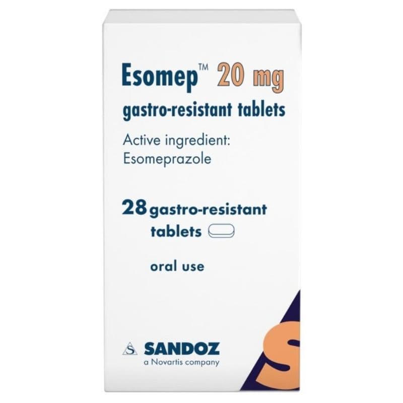 ESOMEP 20mg Esomeprazole - 28 Tablets