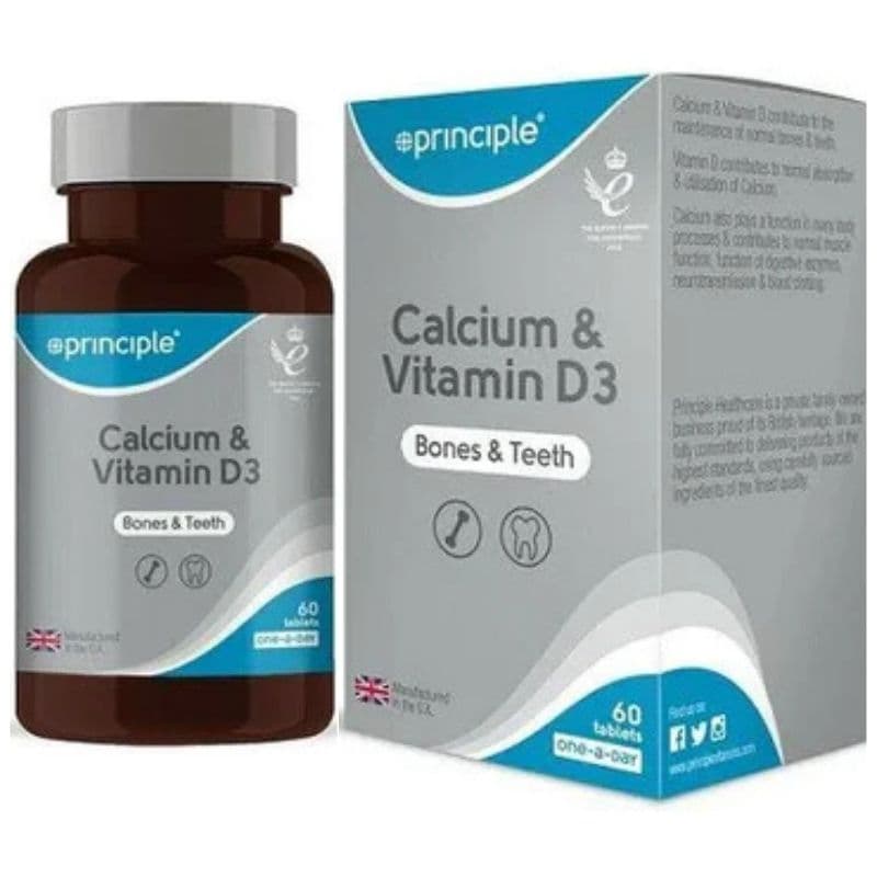 PRINCIPLE Calcium 400mg & Vitamin D3 - 60 Tablets
