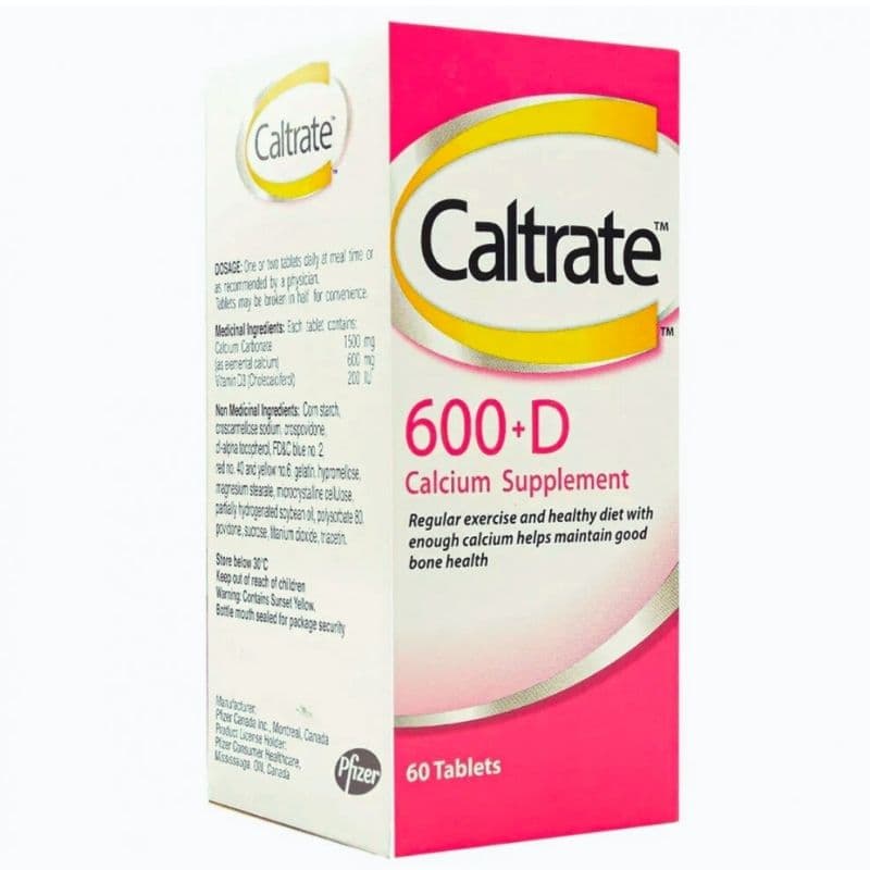 CALTRATE 600 Tab with Vitamin D - 60 Tablets