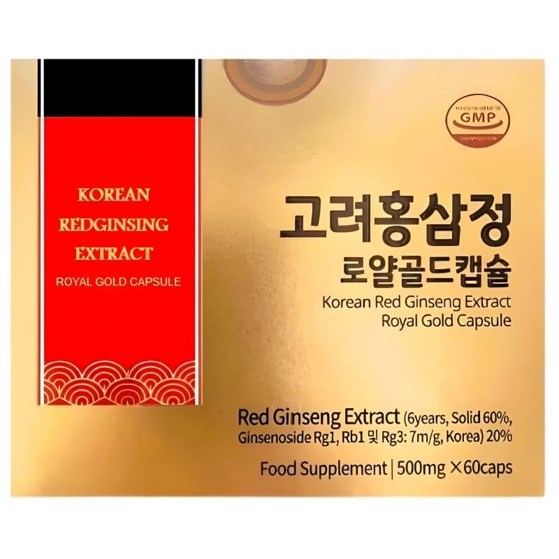 KOREAN Red Ginseng Extract Royal Jelly Gold - 60 Capsules