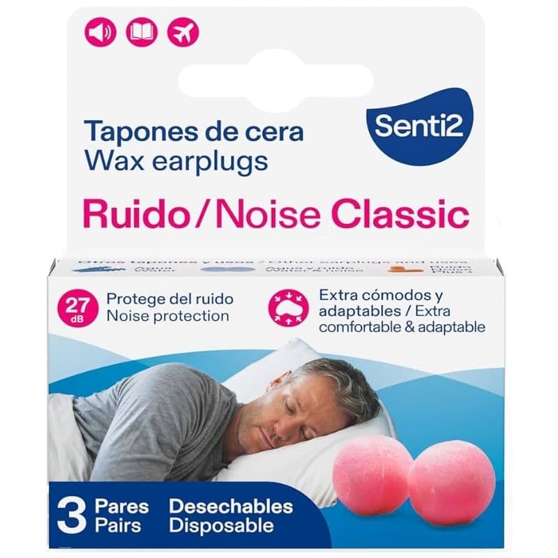 SENTI2 RUIDO Wax Earplugs - 3 Pieces