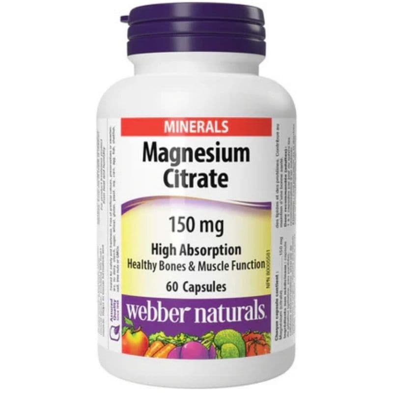 WEBBER Magnesium Citrate 150mg - 60 Capsules