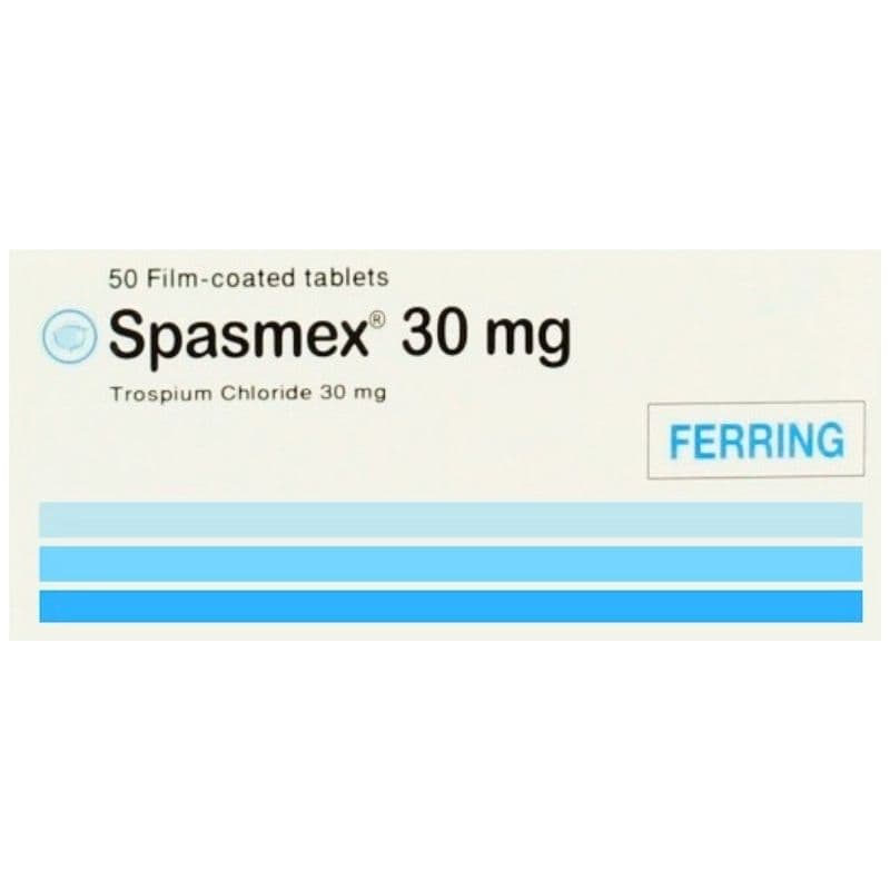 SPASMEX 30mg Trospium Chloride - 50 Tablets
