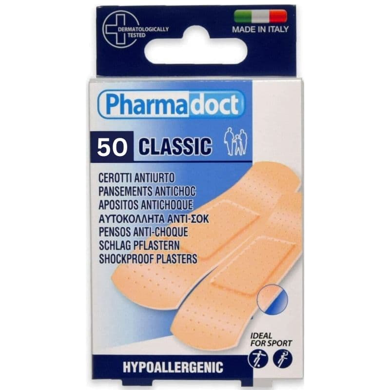 ES PHARMADOCT Hypoallergenic Classic 7 X 2cm Plaster - 50 Pieces 51697