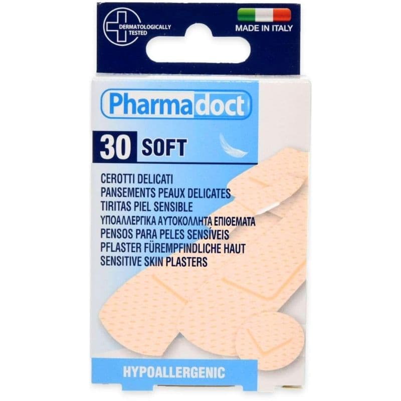 ES PHARMADOCT Hypoallergenic Soft Assorted Plaster - 30 Pieces 51693