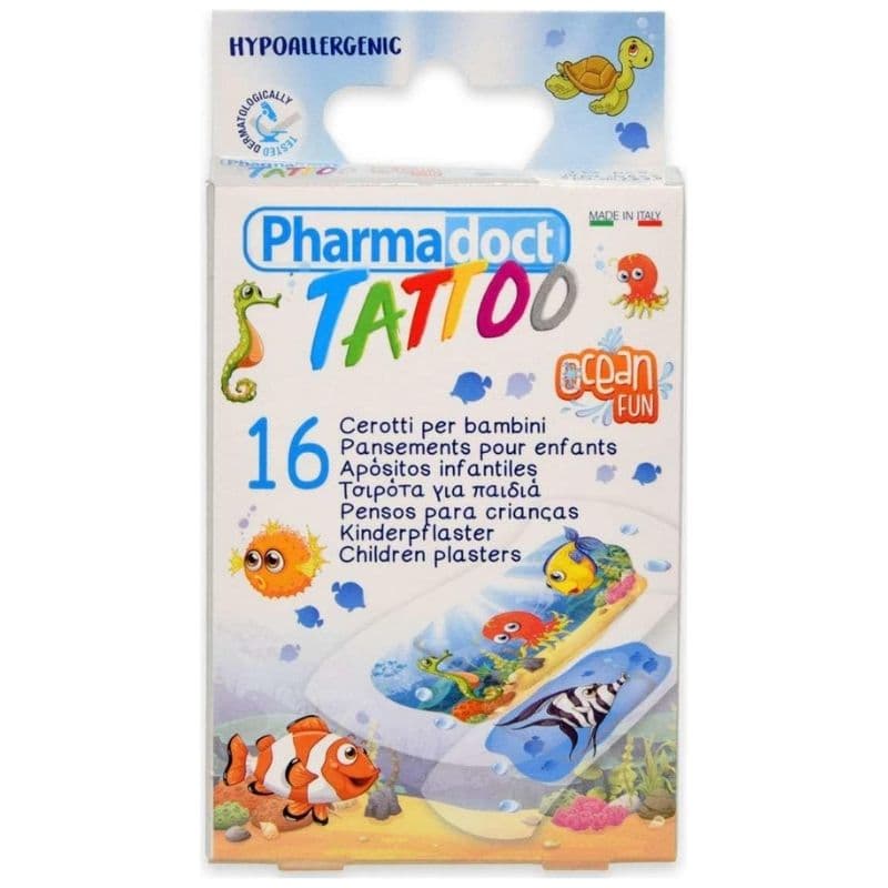 ES PHARMADOCT Tattoo Ocean Fun Plaster - 16 Pieces 51701