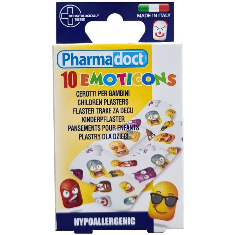 ES PHARMADOCT Emoticons Kids Printed Plaster - 10 Pieces 51699