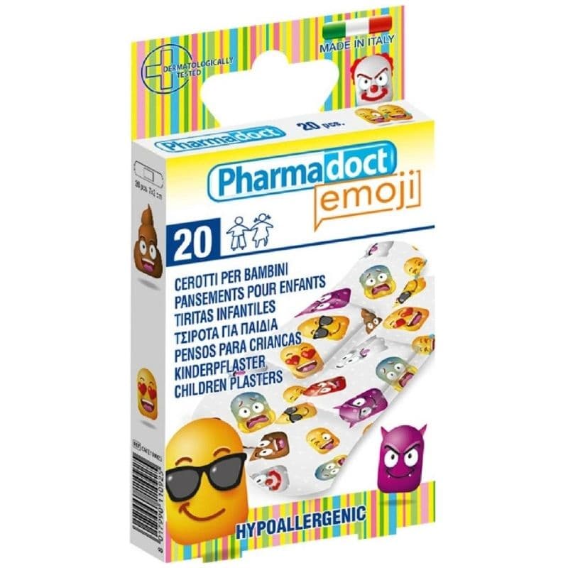 ES PHARMADOCT Emoji Children Plasters Medium - 20 Pieces 51703