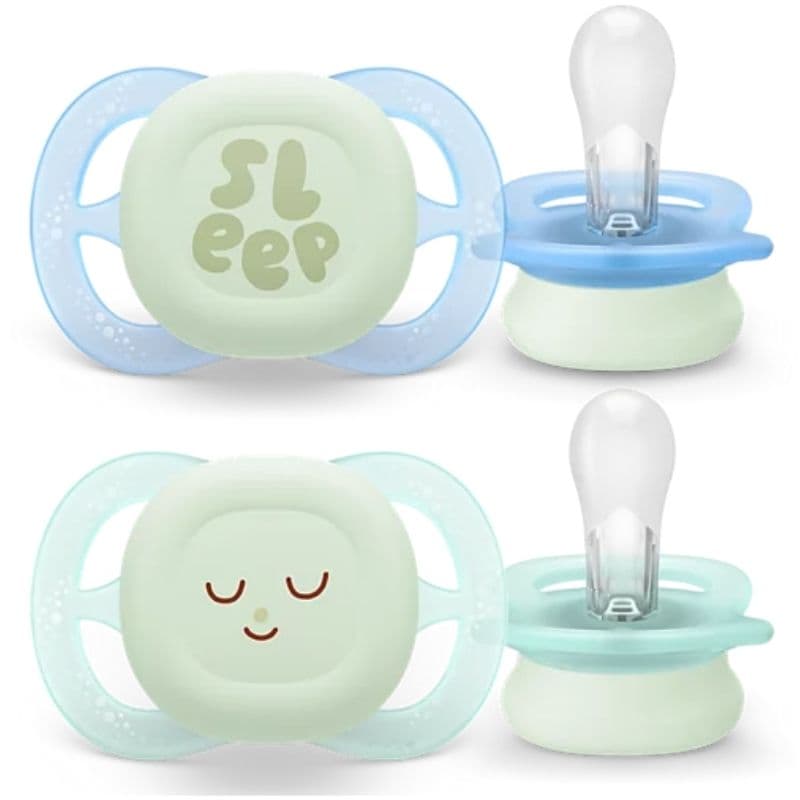 PHILIPS AVENT 2 Ultra Start night Soother 0-2m Boy SCF075/08 39116
