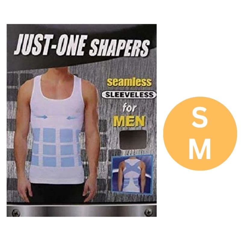 JUST-ONE Shapers Slimming Sleeveless Men Shirt - Small/Medium 2059