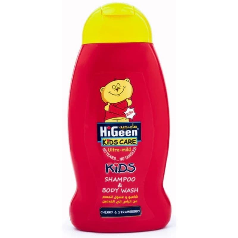HIGEEN Kids Shampoo & Body Wash Bibo Cherry and Strawberry - 500ml 7514
