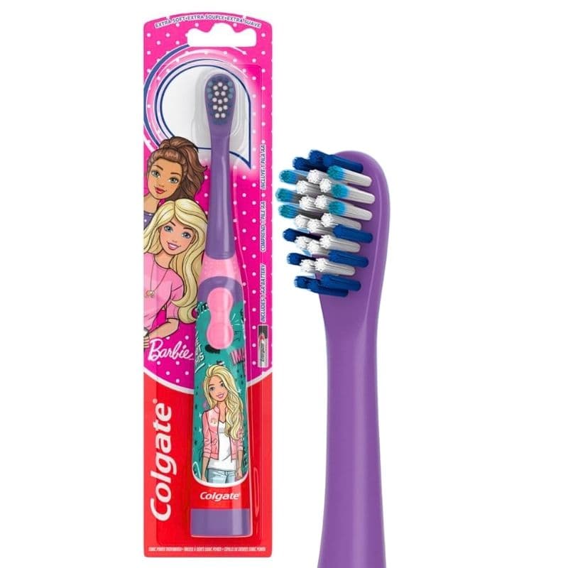كولجيت - فرشاة أسنان للأطفال تعمل بالبطارية - باربي