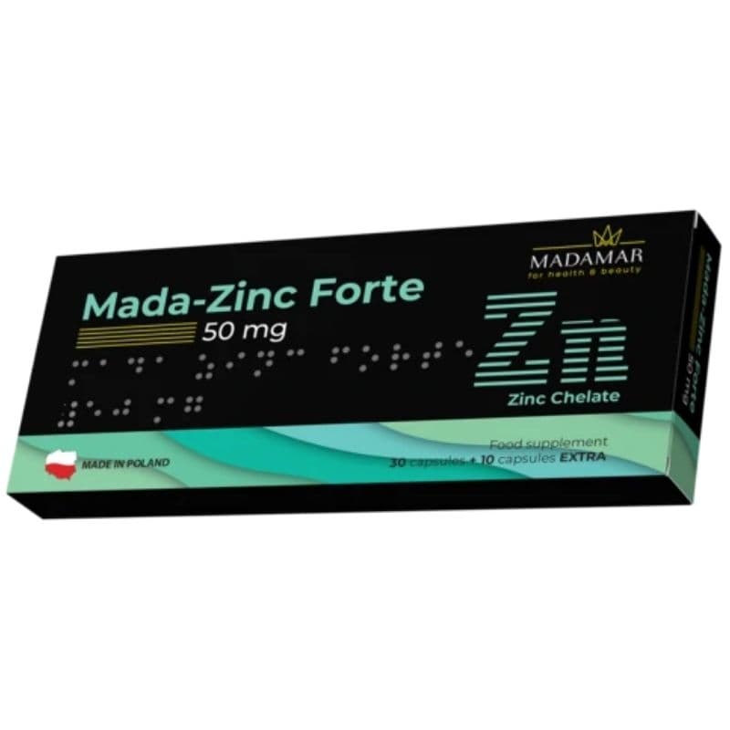 MADAMAR Zinc Forte 50mg - 40 Capsules
