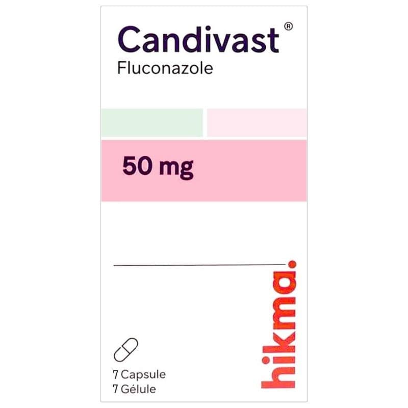 CANDIVAST 50mg Fluconazole - 7 Capsules