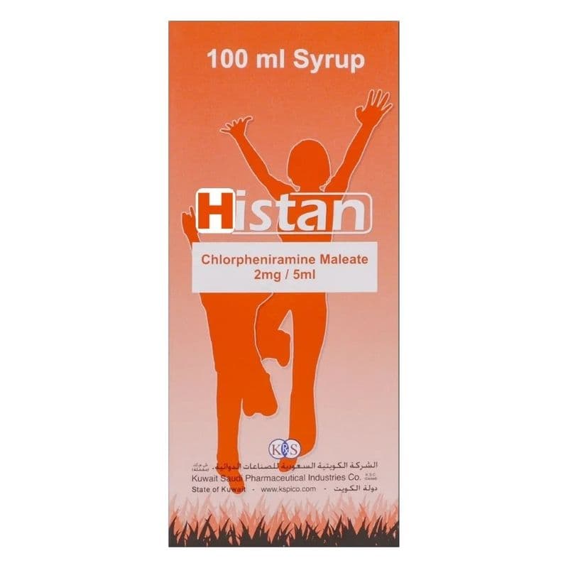 HISTAN 2mg/5ml Chlorpheniramine Maleate - 100ml Syrup