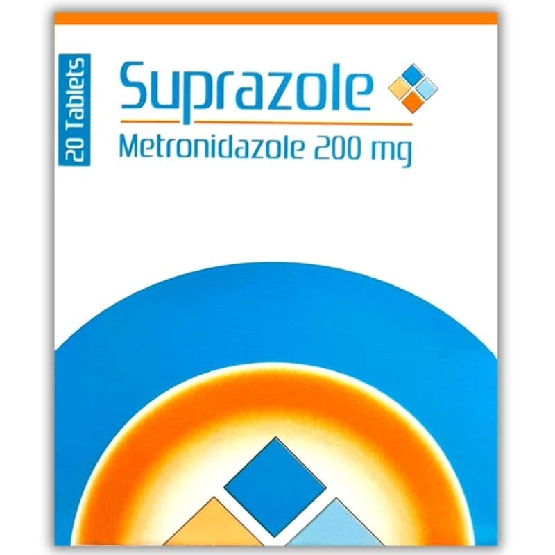SUPRAZOLE 200mg Metronidazole - 20 Tablets