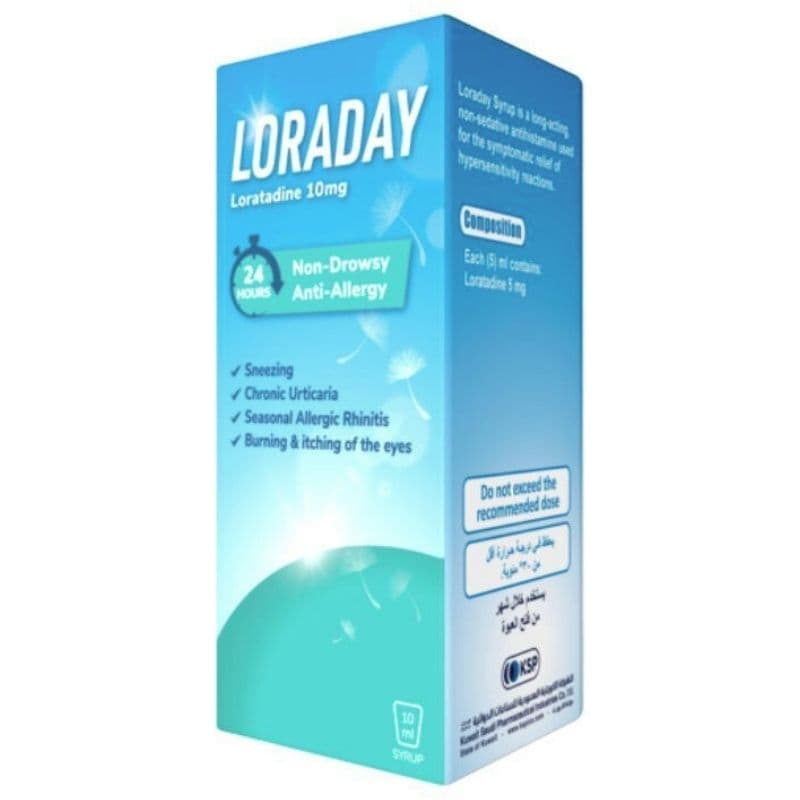 LORADAY 5mg/5ml Loratadine - 100ml Syrup