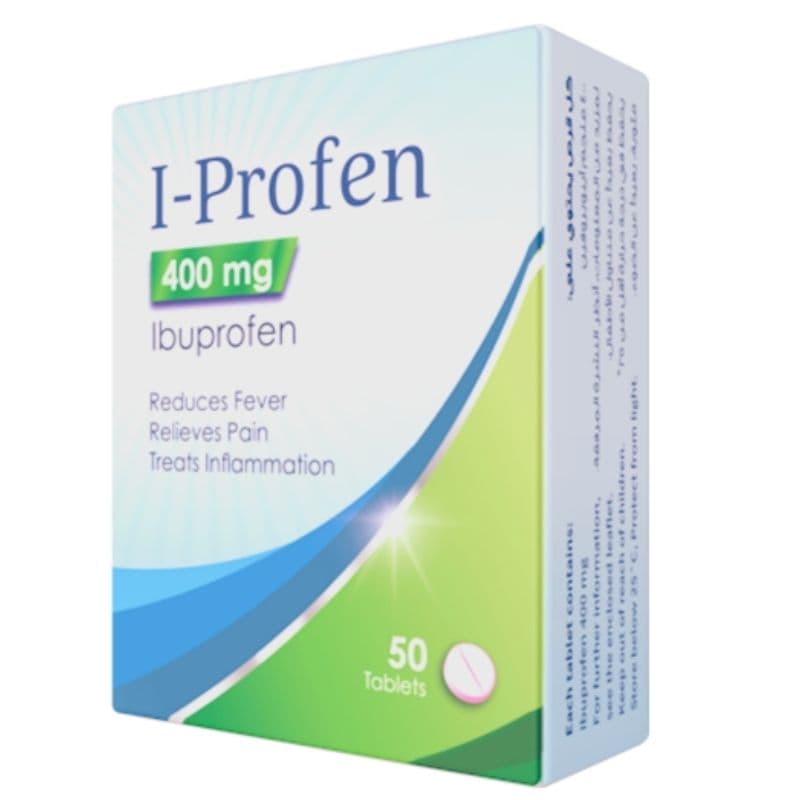 I PROFEN 400mg Ibuprofen - 50 Tablets