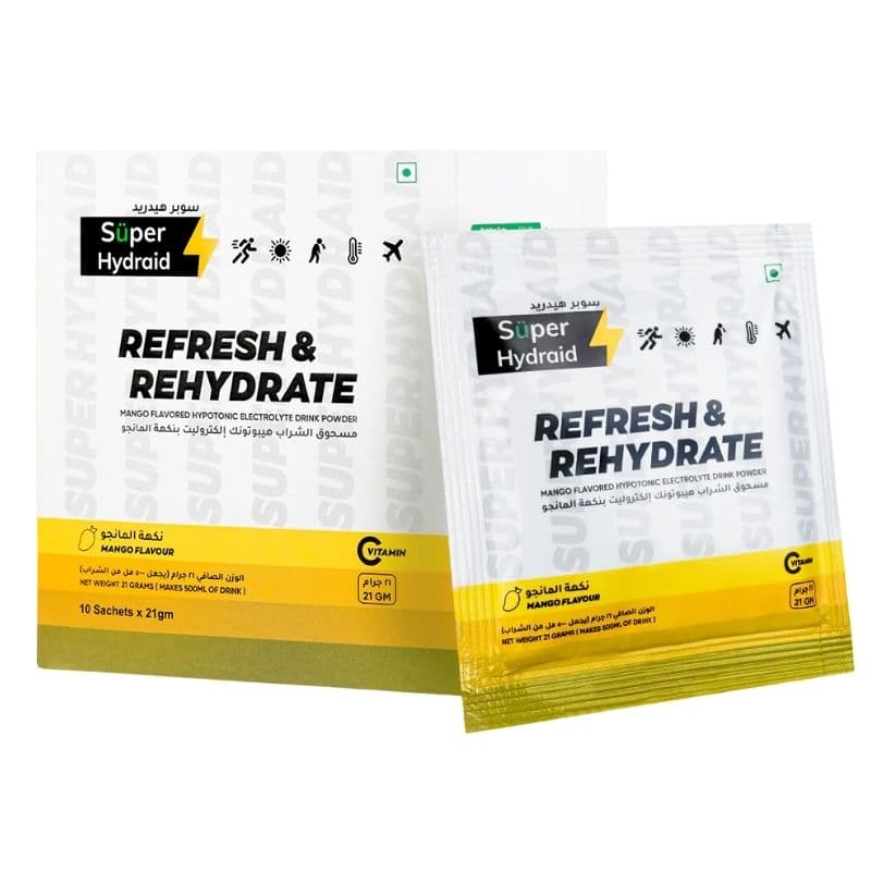 SUPER HYDRAID Electrolyte Drink Powder Mango - 21g