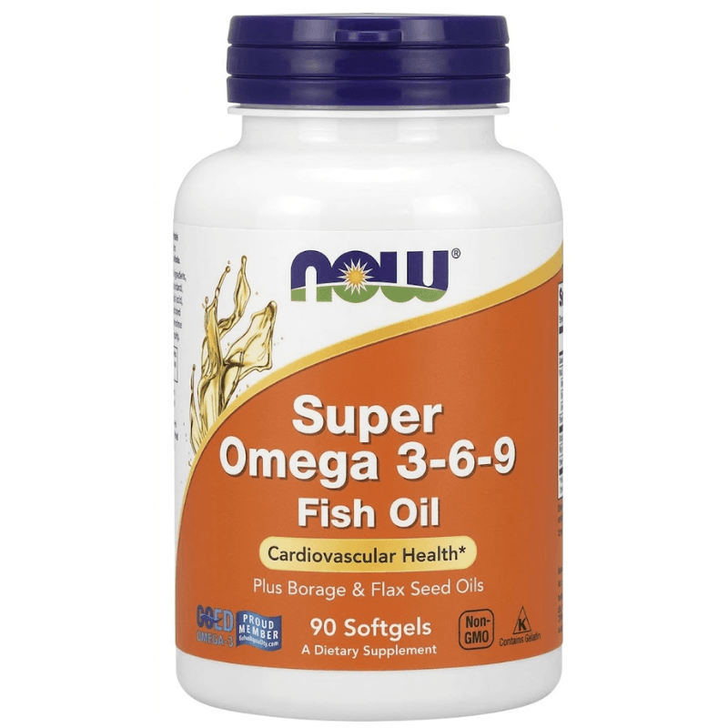 NOW Super Omega 3.6.9 1200mg Fish Oil - 90 Softgels