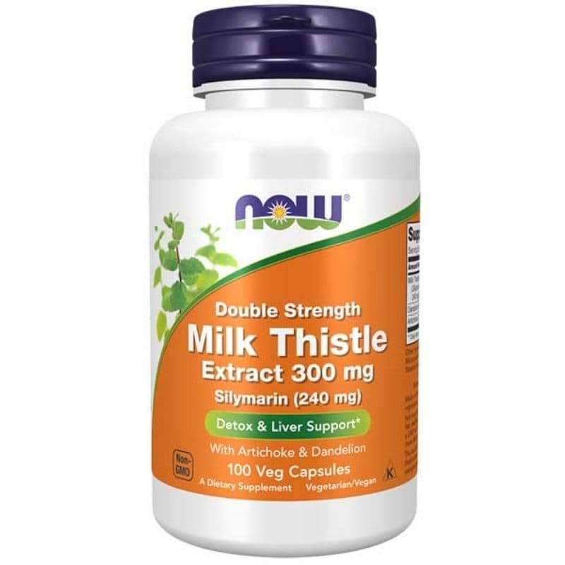NOW Double Strength Milk Thistle - 100 Capsules