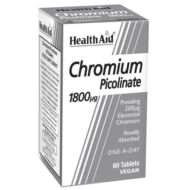 HEALTH AID Chromium Picolinate 1800mg - 60 Tablets