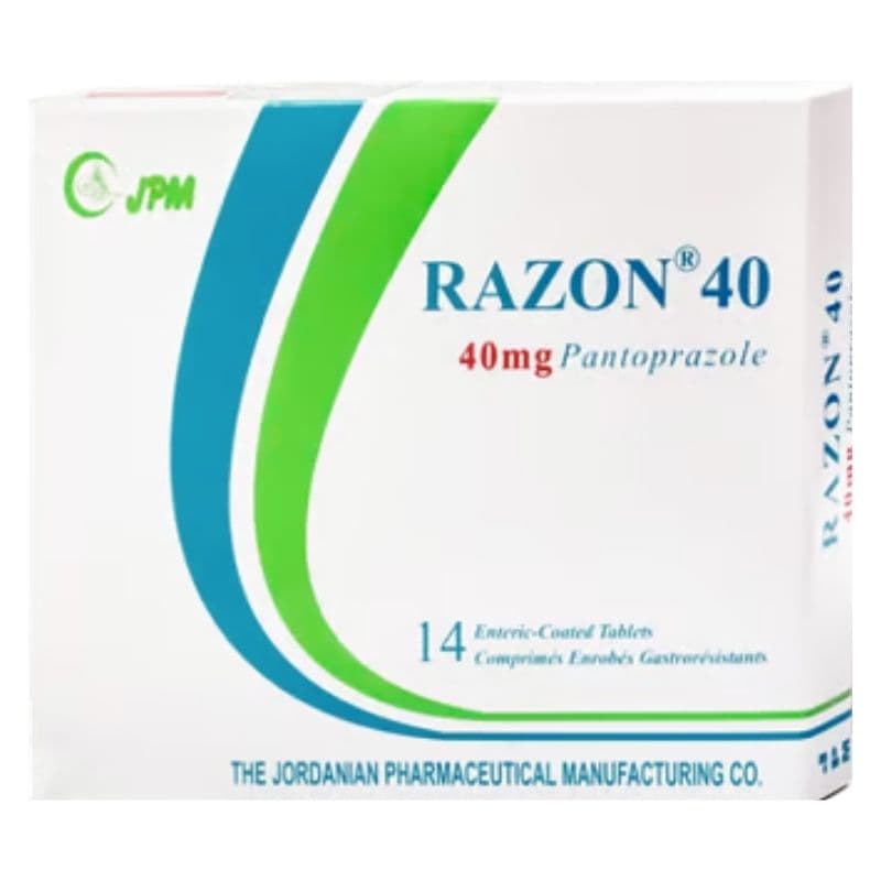 RAZON 40mg Pantoprazole - 14 Tablets