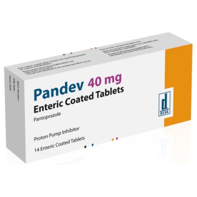 PANDEV 40mg Pantoprazole - 14 Tablets