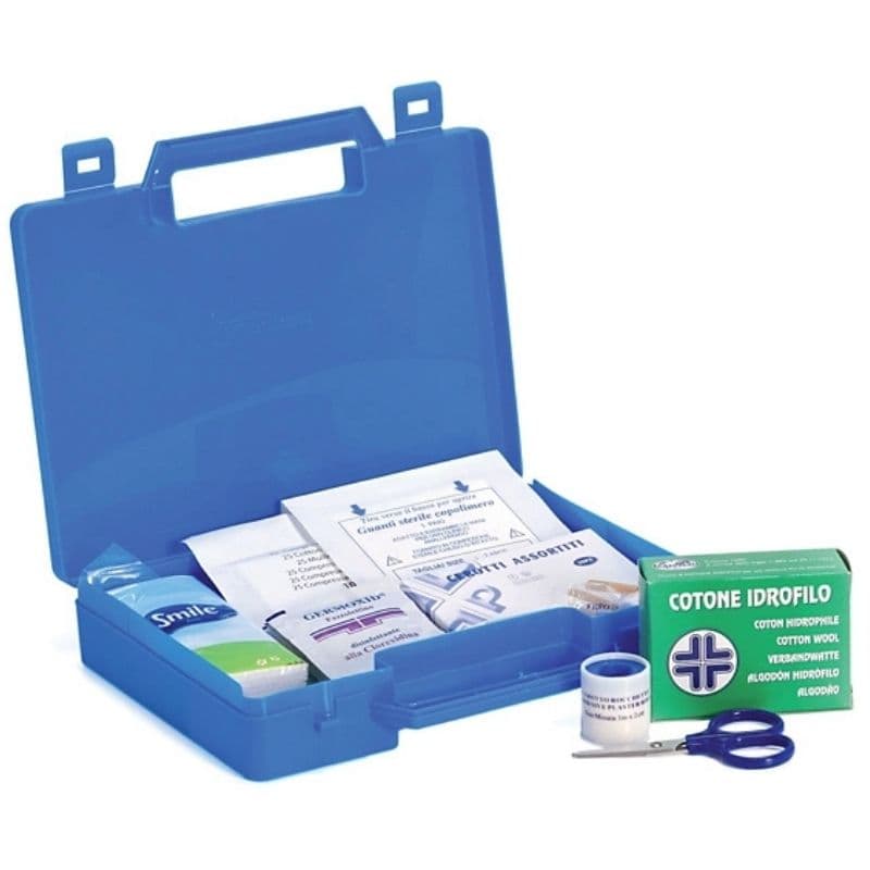 First Aid Plastic Filled Box Blue AUTOMED 800341