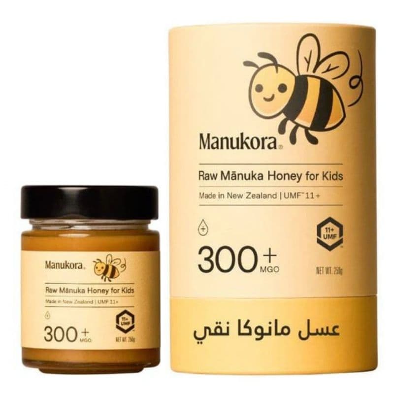 مانكورا - عسل مانوكا الخام للأطفال - 250 جم UMF11+ /MGO300