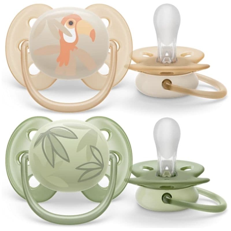 PHILIPS AVENT 2 Ultra Soft Pacifier Soother 0-6m Boy SCF091/07 17107