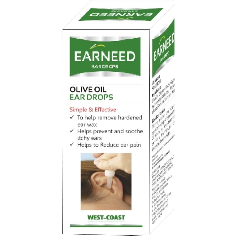 EARNEED Olive Oil Ear Drops - 15ml