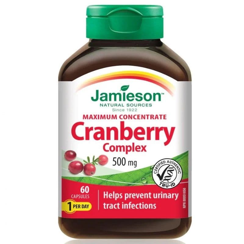 JAMIESON Cranberry 500mg - 60 Capsules