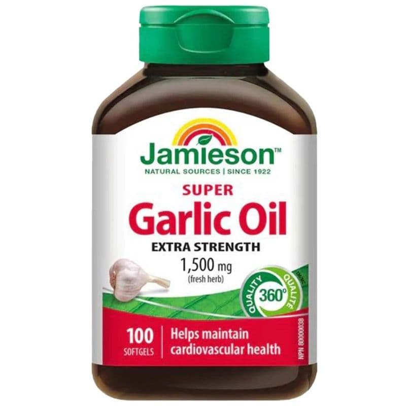 JAMIESON Garlic Oil 1500mg - 100 Softgels