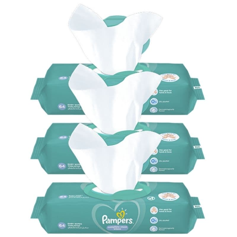 PAMPERS Complete Clean Fresh Baby Wipes 3x64 - 192 Pieces 4904