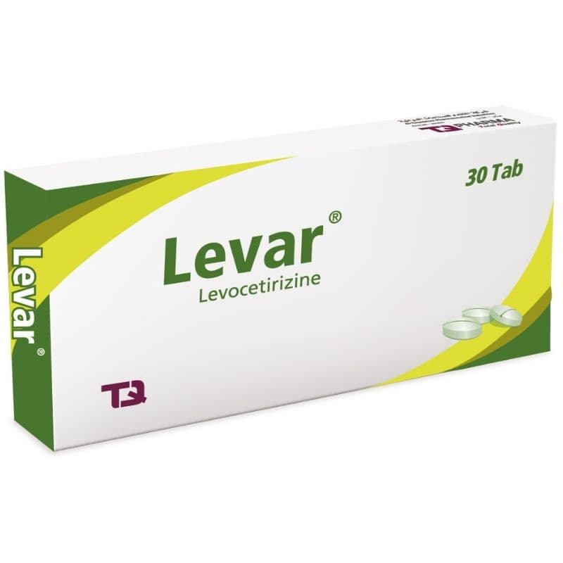 LEVAR 5mg Levocetirizine - 30 Tablets