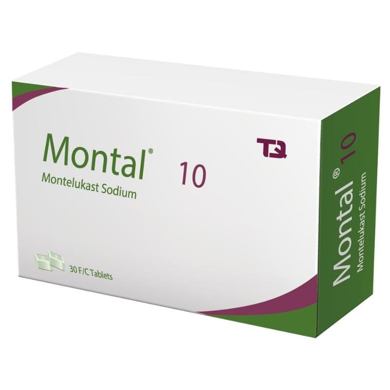 MONTAL 10mg Montelukast - 30 Tablets