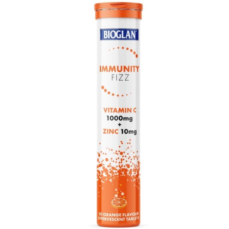 BIOGLAN Immunity Fizz Vitamin C 1000mg+ Zinc - 20 Effervescent Tablets