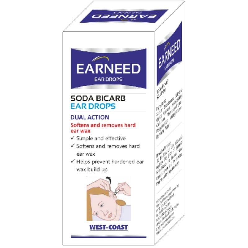 EARNEED Sodium Bicarbonate Ear Drops - 15ml
