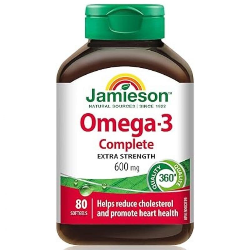 JAMIESON Omega 3 Complete 600mg - 80 Tablets