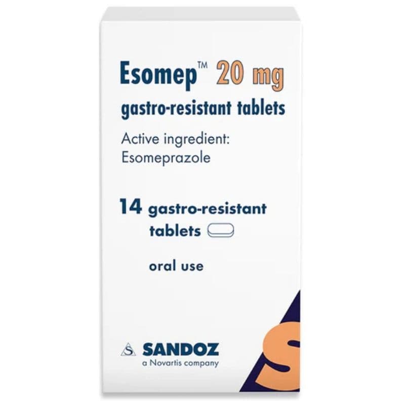 ESOMEP 20mg Esomeprazole - 14 Tablets