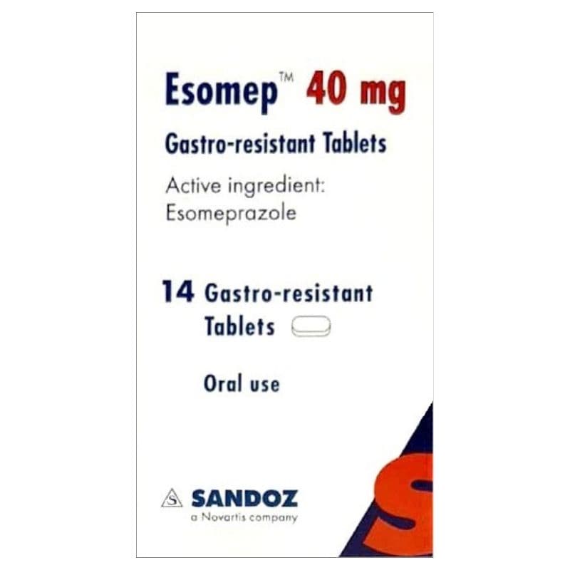 ESOMEP 40mg Esomeprazole - 14 Tablets