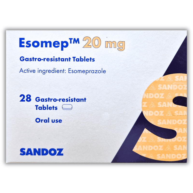 ESOMEP 20mg Esomeprazole - 28 Tablets