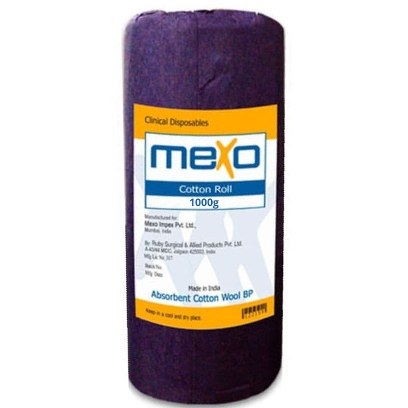 MEXO - Absorbent Blue Wrap Cotton Roll - 1000g 122160