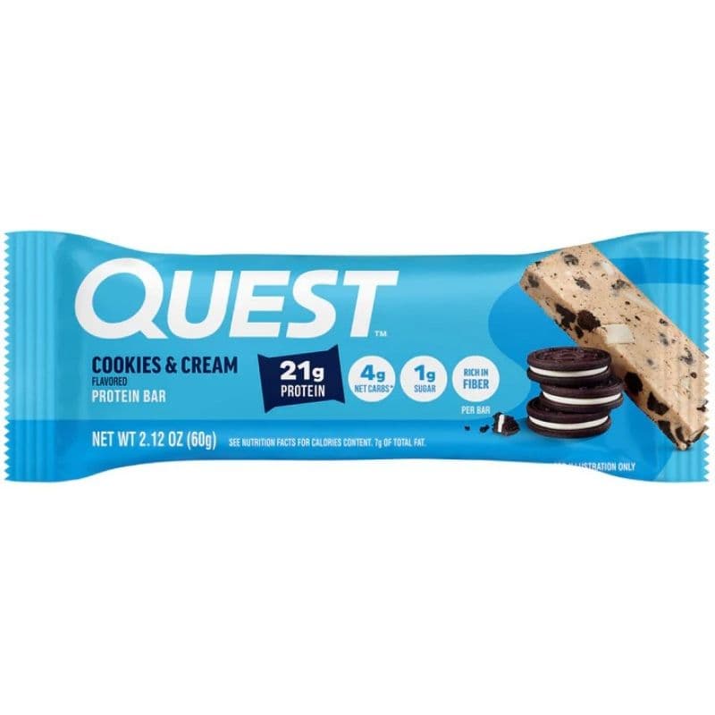 QUEST Protein Bar Cookies & Cream - 60g - 054001005