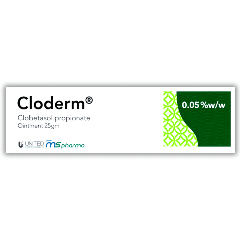 CLODERM 0.05% Clobetasol Propionate - 25g Ointment